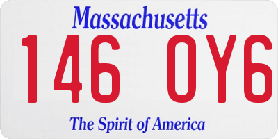 MA license plate 146OY6