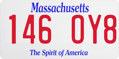 MA license plate 146OY8
