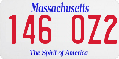 MA license plate 146OZ2