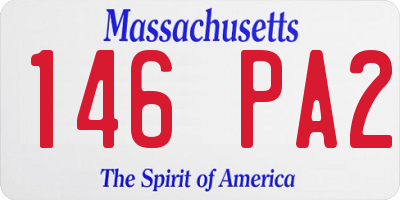 MA license plate 146PA2