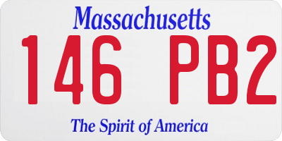 MA license plate 146PB2