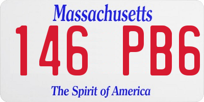 MA license plate 146PB6
