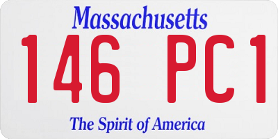 MA license plate 146PC1