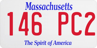 MA license plate 146PC2