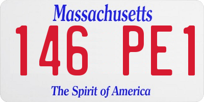 MA license plate 146PE1