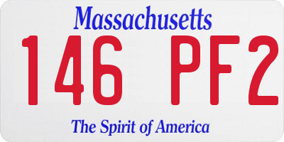 MA license plate 146PF2