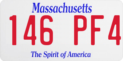 MA license plate 146PF4