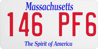MA license plate 146PF6
