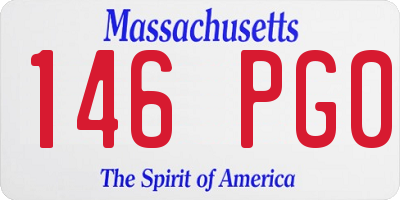 MA license plate 146PG0