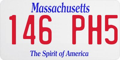 MA license plate 146PH5