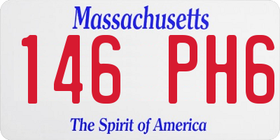 MA license plate 146PH6