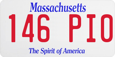 MA license plate 146PI0
