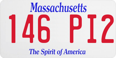 MA license plate 146PI2