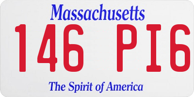 MA license plate 146PI6