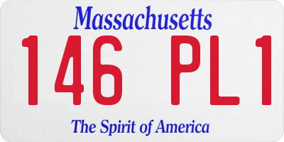 MA license plate 146PL1
