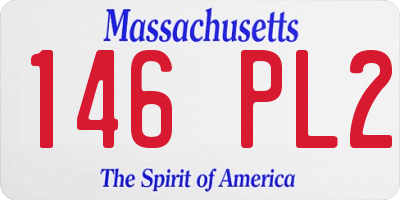 MA license plate 146PL2