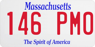 MA license plate 146PM0