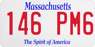 MA license plate 146PM6
