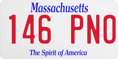 MA license plate 146PN0