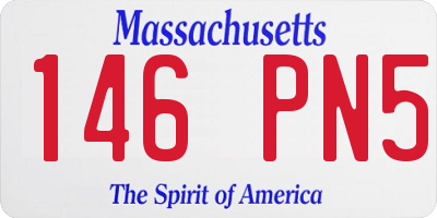 MA license plate 146PN5