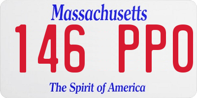 MA license plate 146PP0