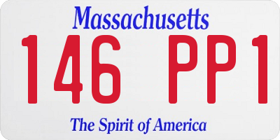 MA license plate 146PP1
