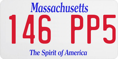 MA license plate 146PP5