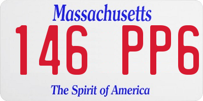 MA license plate 146PP6