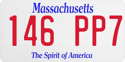 MA license plate 146PP7