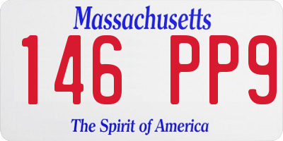 MA license plate 146PP9
