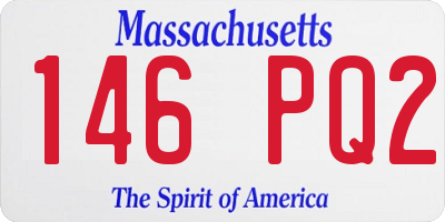 MA license plate 146PQ2