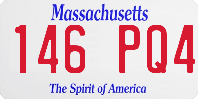 MA license plate 146PQ4