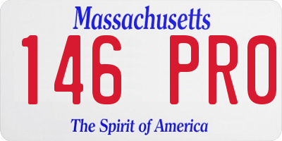 MA license plate 146PR0