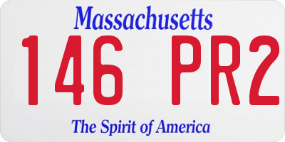 MA license plate 146PR2