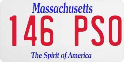 MA license plate 146PS0