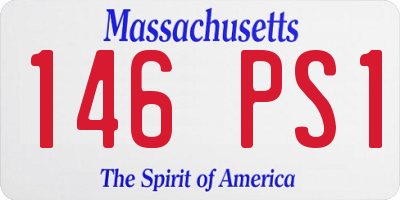 MA license plate 146PS1