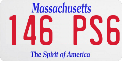 MA license plate 146PS6