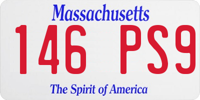 MA license plate 146PS9