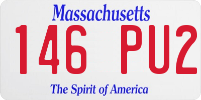 MA license plate 146PU2