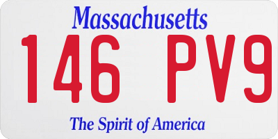 MA license plate 146PV9
