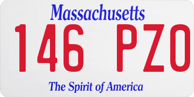 MA license plate 146PZ0