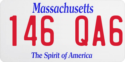 MA license plate 146QA6