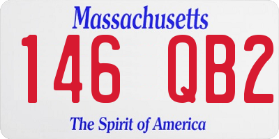 MA license plate 146QB2