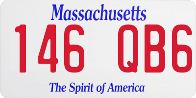 MA license plate 146QB6