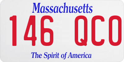 MA license plate 146QC0
