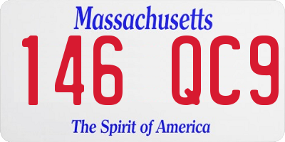 MA license plate 146QC9