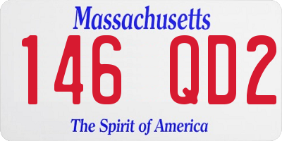 MA license plate 146QD2