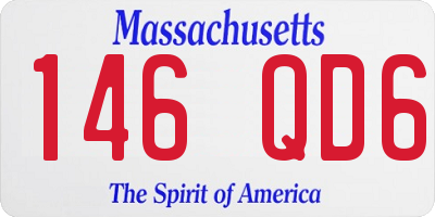 MA license plate 146QD6