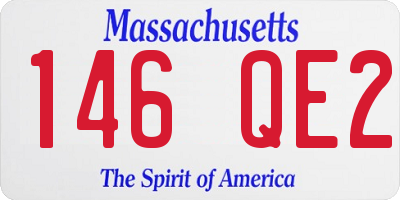 MA license plate 146QE2