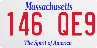 MA license plate 146QE9